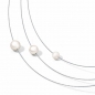Preview: collier aus drei seilen mit drei aufgezogenen perlen